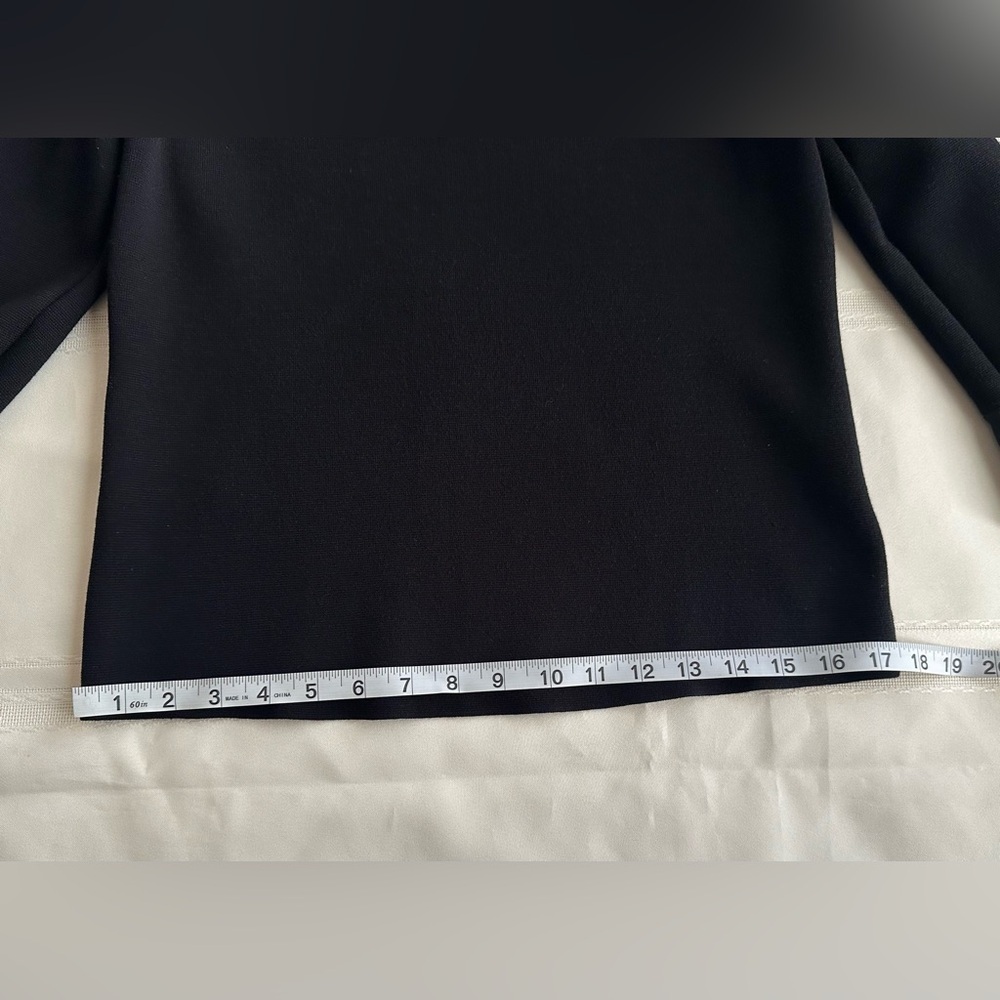 Ann Taylor Elegant Black Sweater with Flared Cuffs - Picture 7 of 13